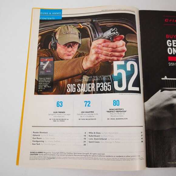 Lot Of 8 Guns & Ammo Magazines 2018 Issues Featuring Firearms & Accessories - Picture 7 of 16